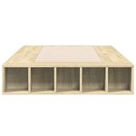 vidaXL Cadre de lit chêne sonoma 90x200 cm bois d'ingénierie