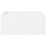 vidaXL Jardinière blanc 100x100x46 cm bois de pin massif