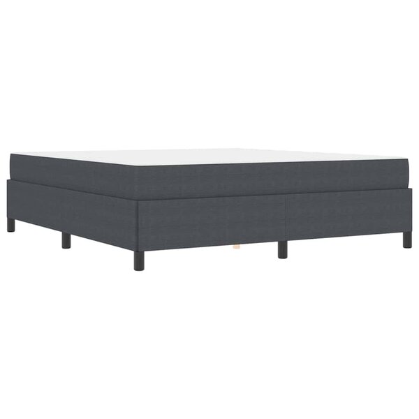 vidaXL Cadre de lit Gris foncé 180 x 200 cm Tissu en velours côtelé