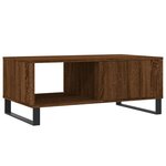 vidaXL Table basse Chêne marron 90x50x36 5 cm Bois d'ingénierie