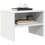vidaXL Tables de chevet 2 Pièces Blanc 40x30x30 cm Bois d'ingénierie