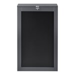 Table murale pliable bureau mural rabattable MDF 156 cm gris 03_0004359
