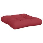 vidaXL Coussins de palette 2 Pièces rouge bordeaux tissu