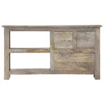 vidaXL Meuble TV 100x30x55 cm Bois de manguier massif
