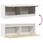 vidaXL Armoire murale Blanc 100x30x35 cm Bois de pin massif