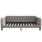 vidaXL Lit de jour avec lit gigogne taupe 100x200 cm tissu