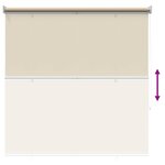 vidaXL Store enrouleur Protection UV Beige 100 x 230 cm Polyester
