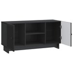 vidaXL Meuble TV 102 x 34 5 x 50 cm Noir Bois d'ingénierie