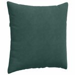 vidaXL Coussins de canapé 2 Pièces Vert foncé 60 x 60 cm