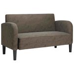 vidaXL Canapé causeuse gris foncé 110 cm similicuir