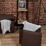 Pouf coffre pliable en pu jill