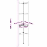 vidaXL Cages à tomates 6 Pièces 154 cm acier et PP
