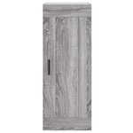 vidaXL Buffet haut Sonoma gris 34 5x34x180 cm Bois d'ingénierie