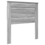 vidaXL Lit de Rangement Gris Sonoma 100 x 200 cm Bois d'ingénierie