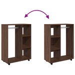 vidaXL Garde-robe Chêne marron 80x40x110 cm Bois d'ingénierie
