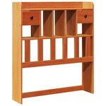 vidaXL Tête de lit avec rangement cire marron 90 cm bois massif de pin
