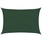 vidaXL Voile d'ombrage 160 g/m² Vert foncé 2x2 5 m PEHD