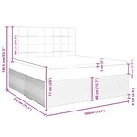 vidaXL Sommier à lattes de lit et matelas Vert foncé 180x200cm Velours