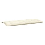 vidaXL Coussin de banc de jardin crème 120x50x7 cm tissu oxford