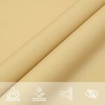 vidaXL Voile d'ombrage sable 4 5x4 5x4 5 m 100   polyester oxford