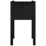 vidaXL Jardinière d'extérieur Noir 40x40x70 cm Bois de pin massif