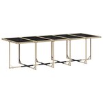 vidaXL Ensemble à manger de jardin et coussins 11 Pièces beige poly rotin