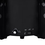 vidaXL Arbre de Noël neigeux avec base de parapluie Noir 190 cm PVC