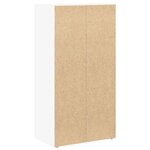 vidaXL Bibliothèque blanc 40x24x77 cm bois d'ingénierie