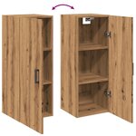vidaXL Armoire murale chêne artisanal 34 5x34x90 cm bois d'ingénierie