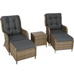 Salon de jardin marron naturel 2108049