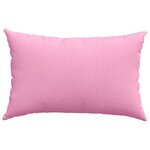 vidaXL Coussins de canapé 2 Pièces Rose 60 x 40 cm tissu