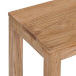 vidaXL Table console 120 x 35 x 75 cm Bois de teck massif