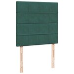 vidaXL Sommier à lattes de lit avec matelas Vert foncé 100x200 cm