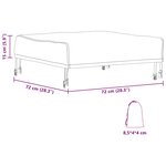 vidaXL Housse pour mobilier d'extérieur 72 x 72 x 15 cm