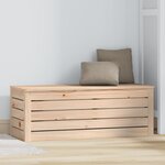 vidaXL Boîte de rangement 89x36 5x33 cm Bois massif de pin