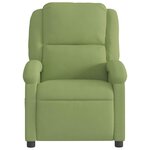 vidaXL Fauteuil de massage inclinable vert clair velours
