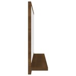 vidaXL Miroir de bain Chêne marron 60x10 5x37 cm Bois d'ingénierie