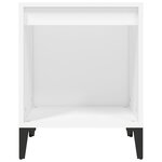vidaXL Tables de chevet 2 Pièces Blanc 40x35x50 cm