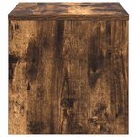 vidaXL Table de chevet Chêne fumé 40x30x30 cm Bois d'ingénierie