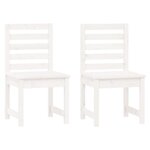 vidaXL Ensemble à dîner de jardin 7 Pièces blanc bois massif de pin