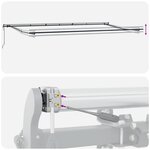 vidaXL Store rétractable automatique rayé multicolore 600x300 cm