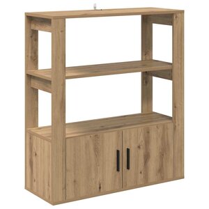 vidaXL Buffet chêne artisanal 30 x 80 x 90 cm Bois d'ingénierie
