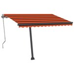 vidaXL Auvent automatique sur pied 300x250 cm Orange/marron