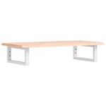 vidaXL Étagère de vasque murale acier et bois de chêne massif