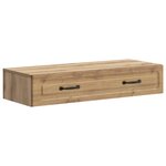 vidaXL Table d'appoint murale Chêne artisanal 87 5 x 34 5 x 17 cm