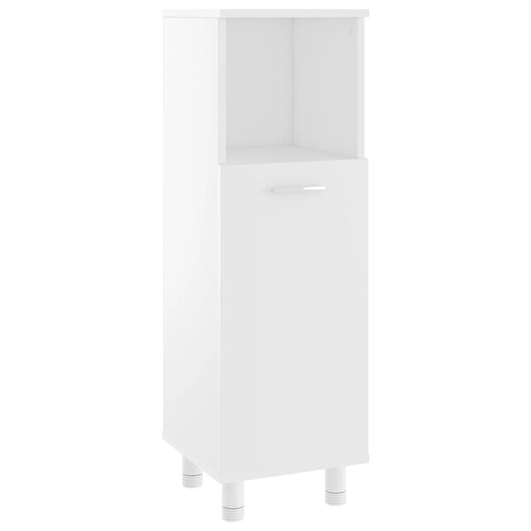 vidaXL Armoire de salle de bain Blanc 30x30x95 cm Bois d'ingénierie
