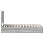vidaXL Lit de Rangement Gris Sonoma 75 x 190 cm Bois d'ingénierie