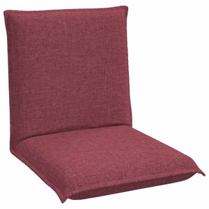vidaXL Fauteuil de sol ajustable Bordeaux Tissu