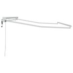 vidaXL Cadre de auvent Blanc 3.5 x 2 m