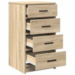 vidaXL Buffet Chêne sonoma 40 x 41 x 75 cm Bois d'ingénierie